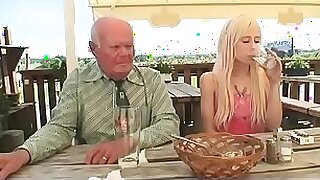 horny grandpa fucked by a young blonde teen