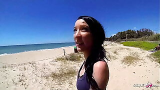 Skinny Teen Tania Pickup for First Assfuck at Public Seaside by old Guy